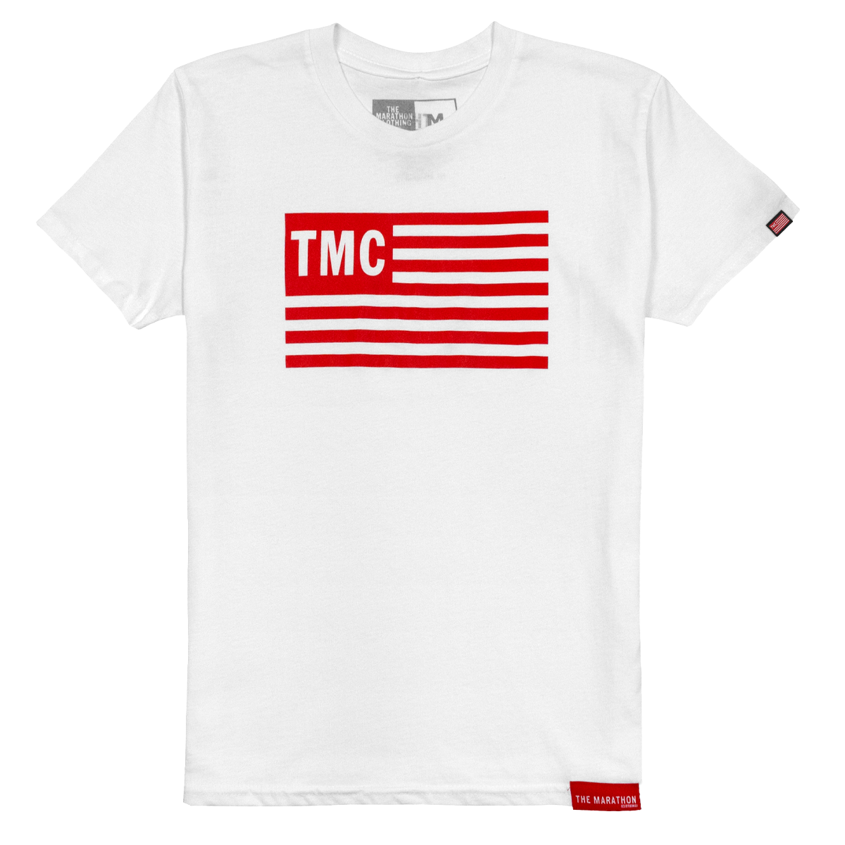 TMC Flag Kid's T-Shirt - White-The Marathon Clothing