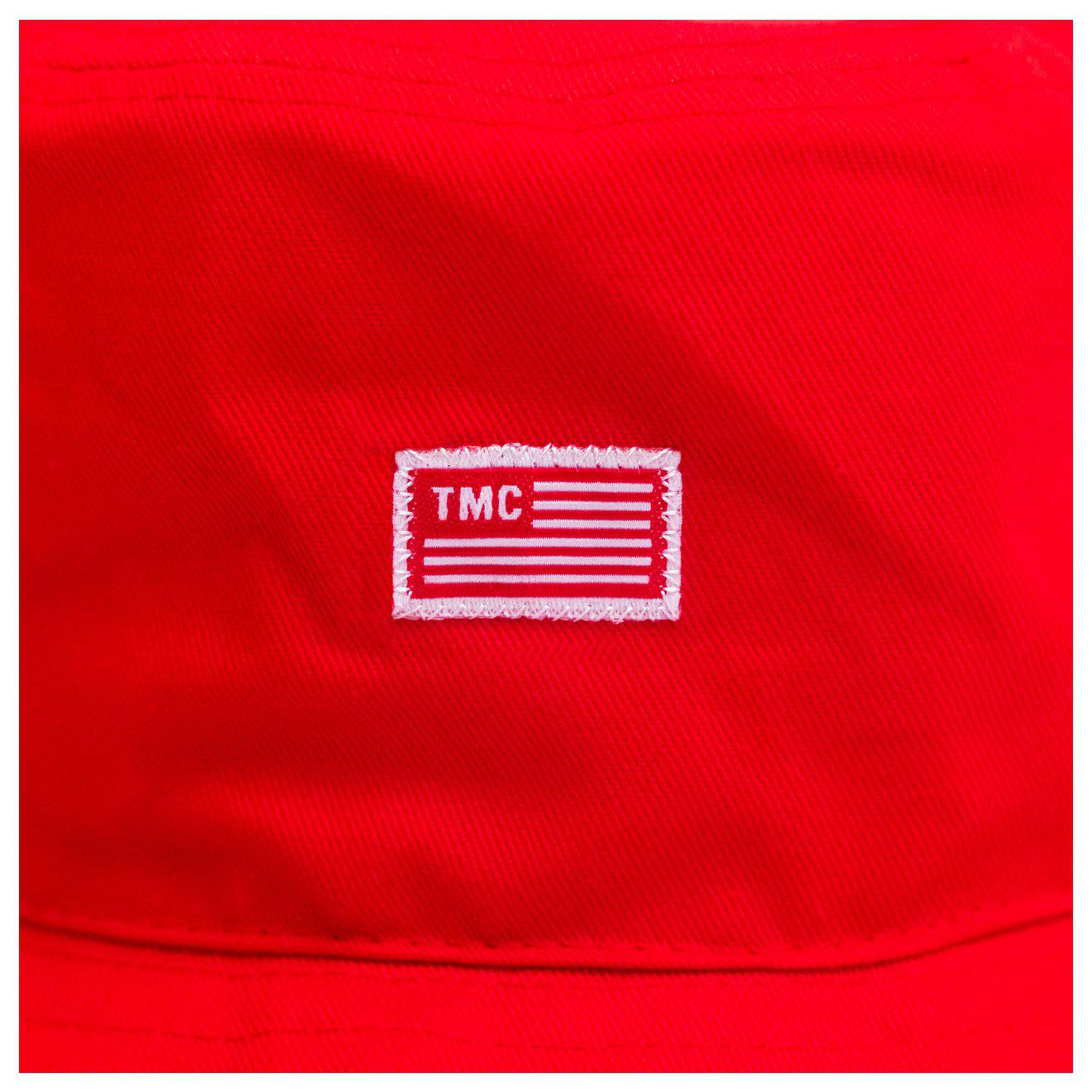 TMC Flag Bucket Hat - Red-The Marathon Clothing
