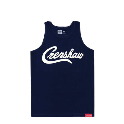 Crenshaw Tank Top - Navy/White-The Marathon Clothing