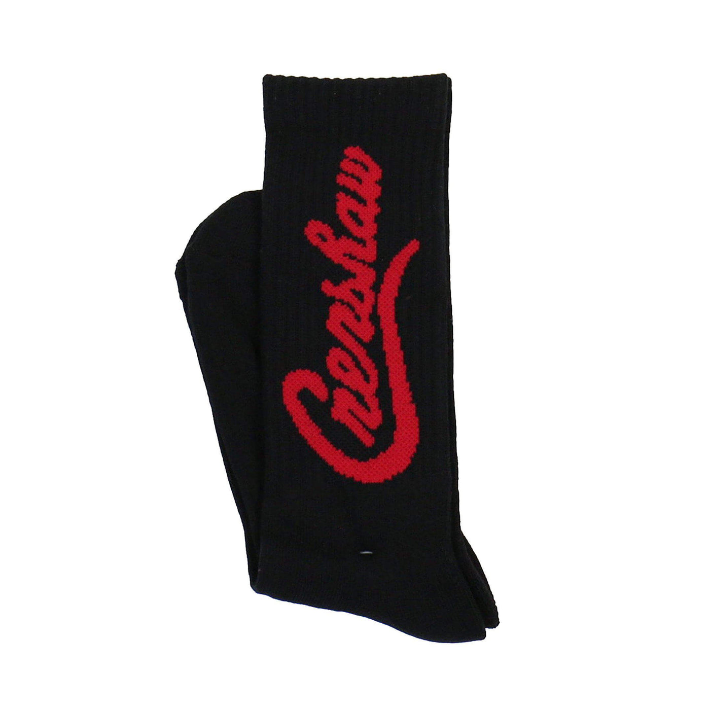 Crenshaw Socks - Black/Red-The Marathon Clothing