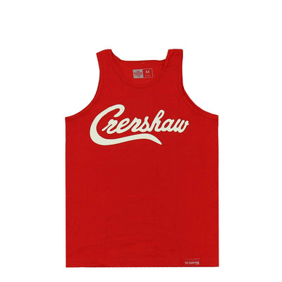 Crenshaw Tank Top - Red/White-The Marathon Clothing