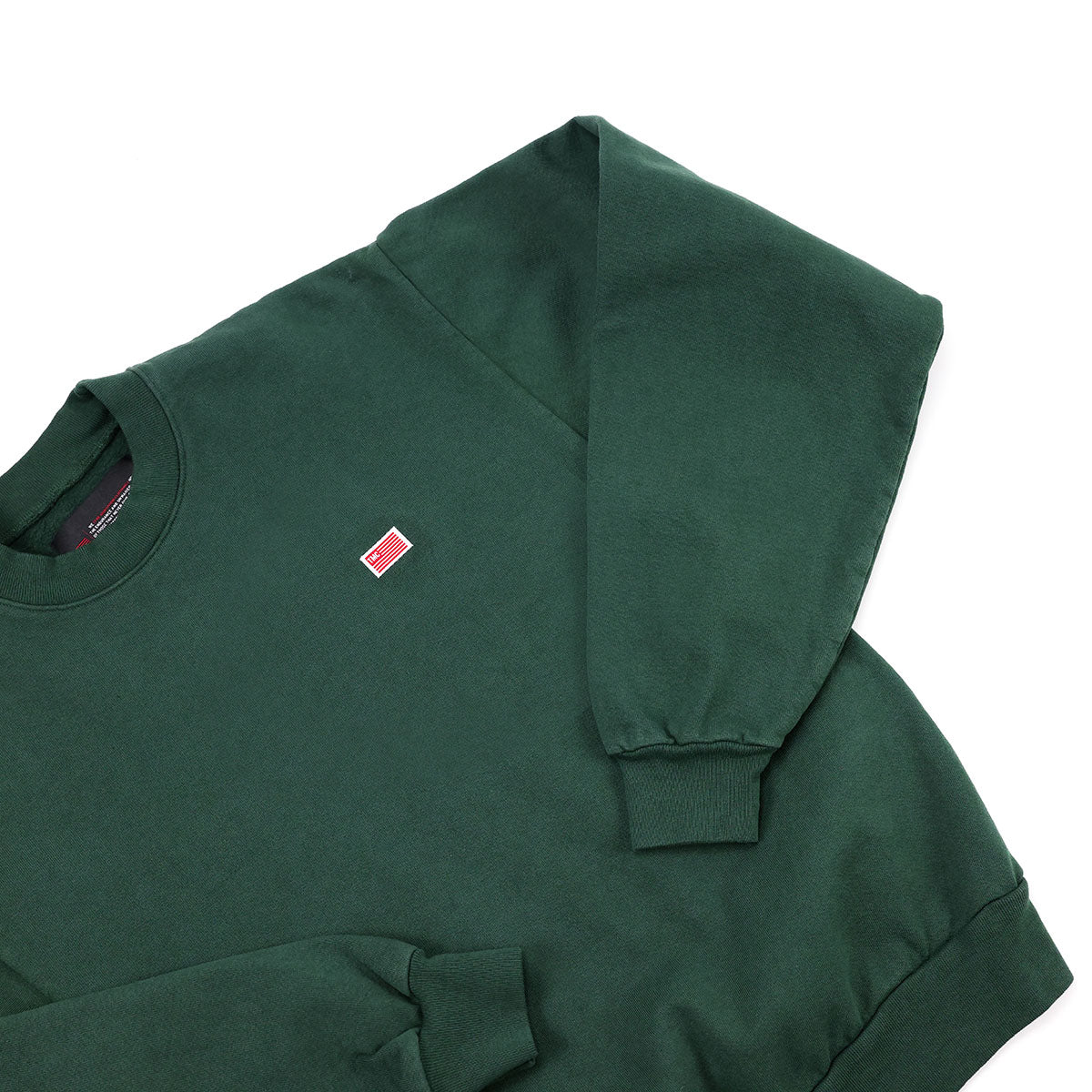 TMC Flag Crewneck - Forest Green - Detail