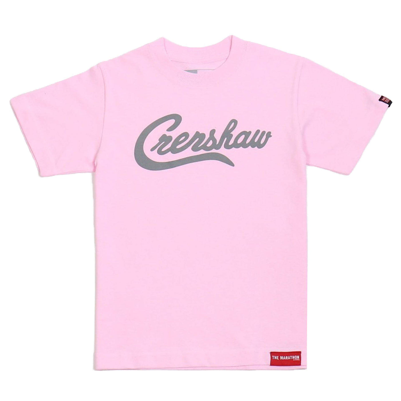 Crenshaw Kid's T-Shirt - Pink/Gray-The Marathon Clothing