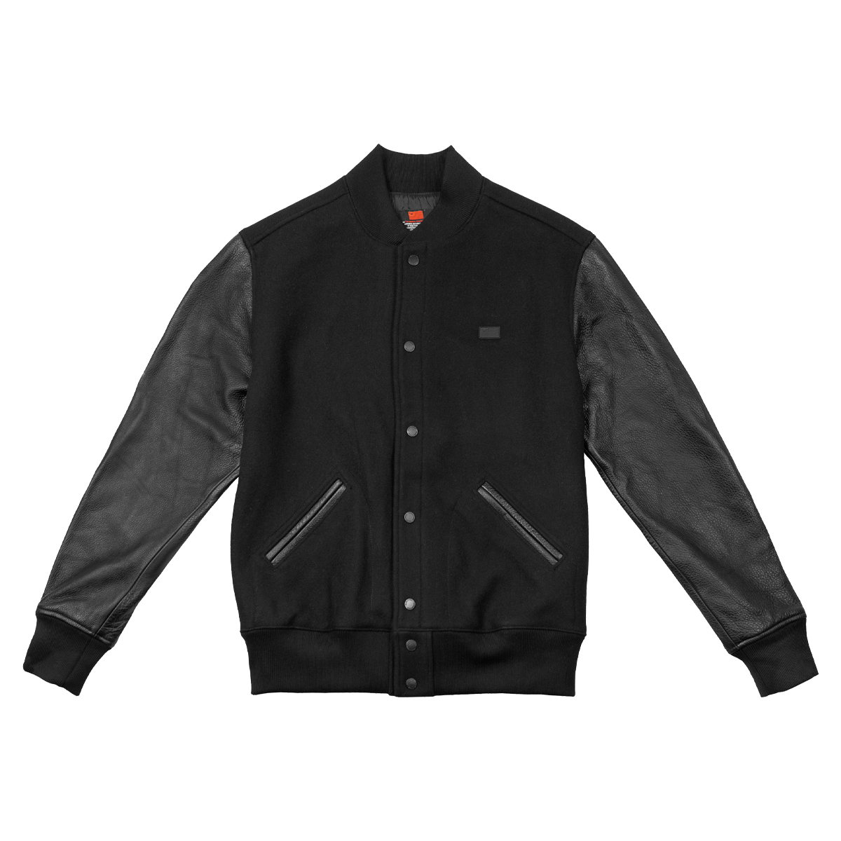 Marathon Letterman Jacket - Black-The Marathon Clothing