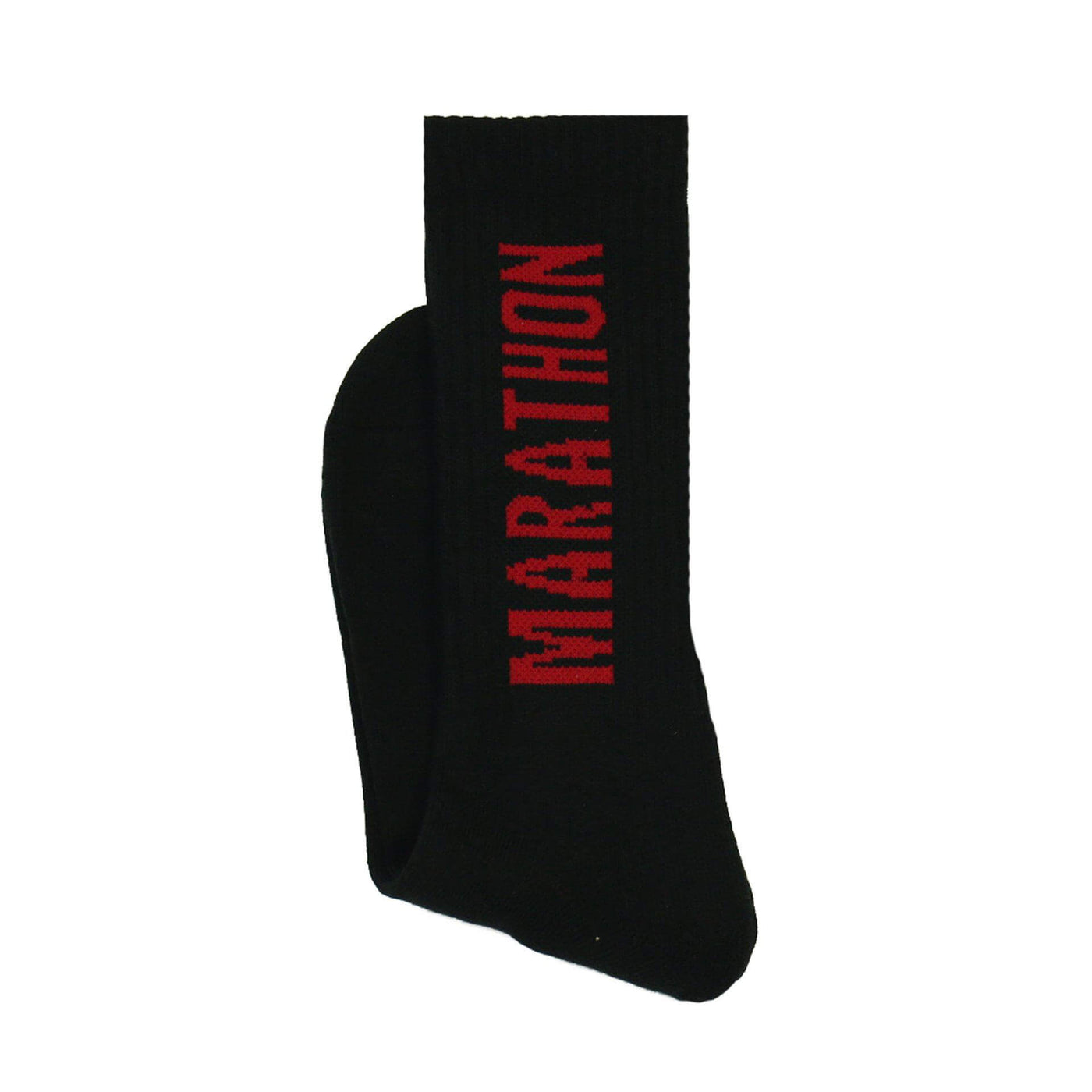 Marathon Socks - Black/Red-The Marathon Clothing