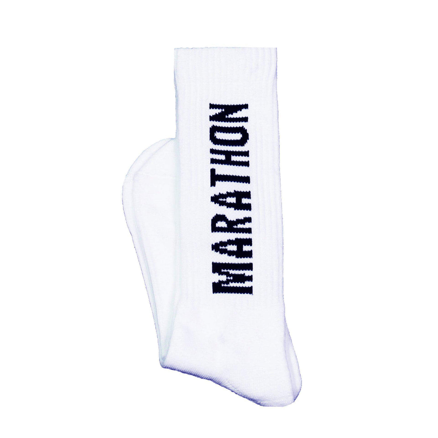 Marathon Socks - White/Black-The Marathon Clothing