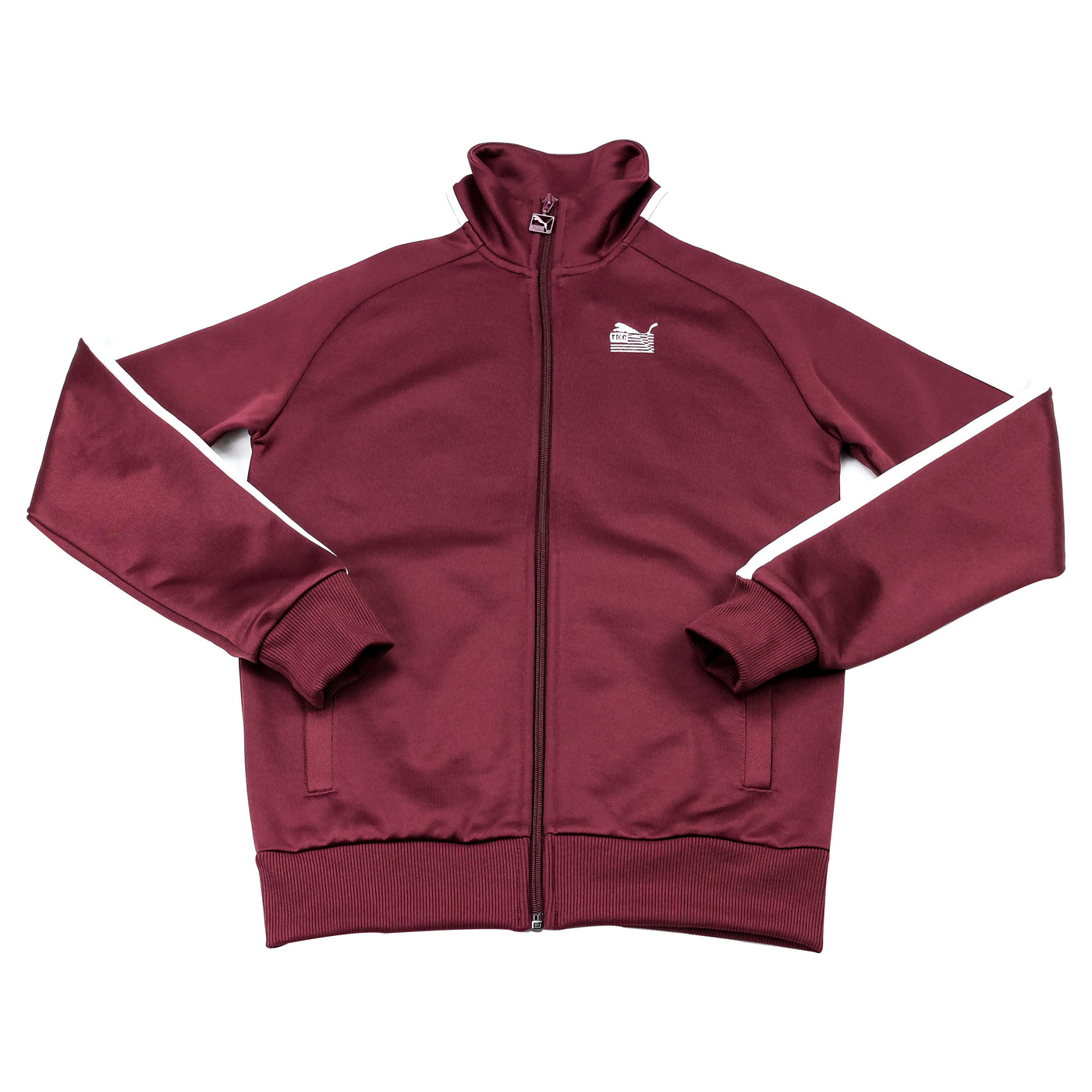 PUMA x TMC T7 Track Suit Top Burgundy