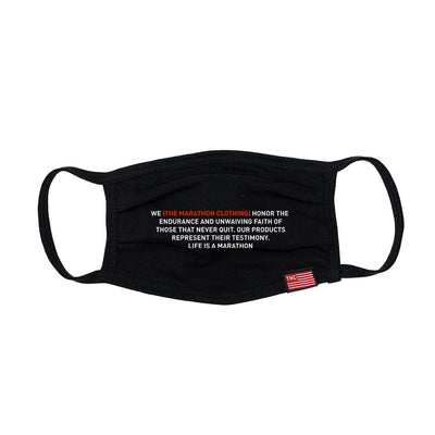 TMC Statement Face Mask - Black-The Marathon Clothing