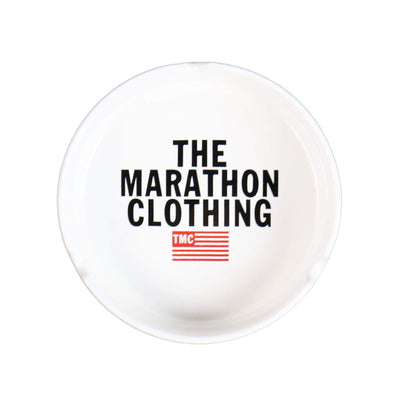 TMC Stacked Logo Ashtray - White-The Marathon Clothing