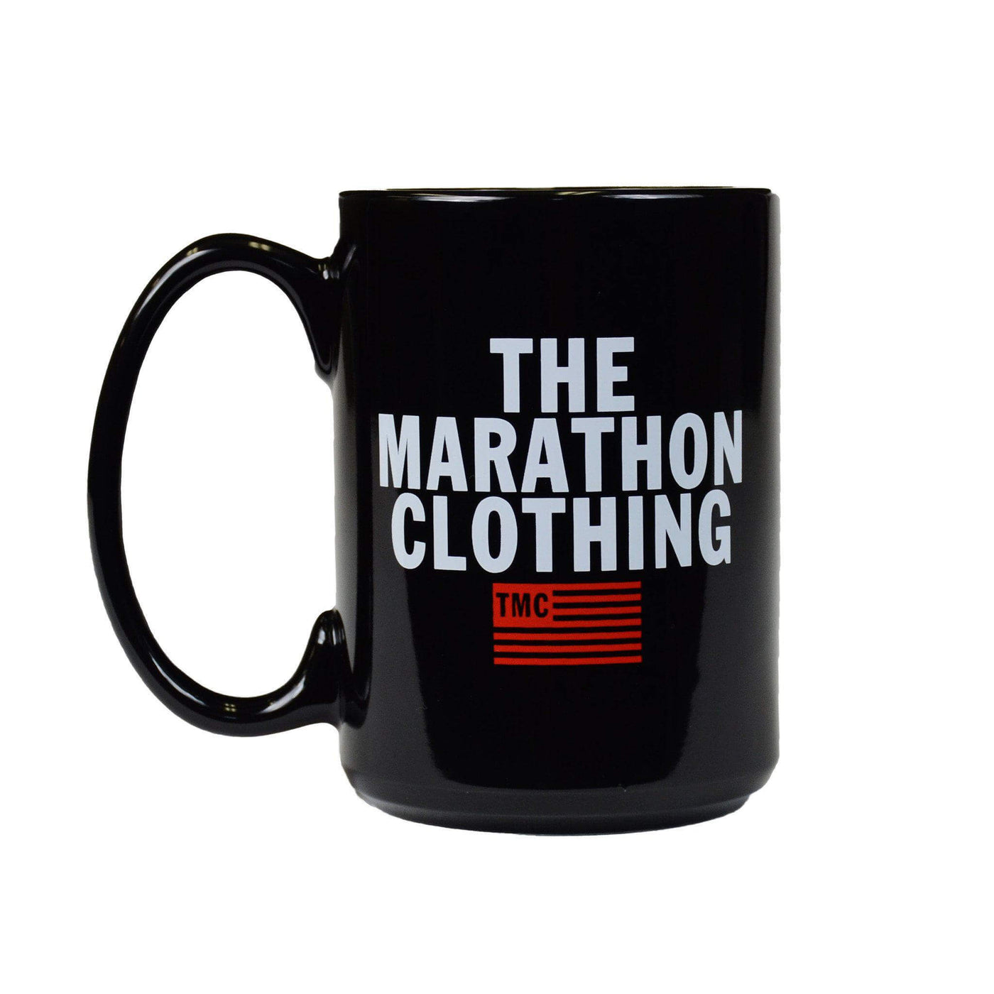 TMC Stacked Logo Coffee Mug - Black-The Marathon Clothing