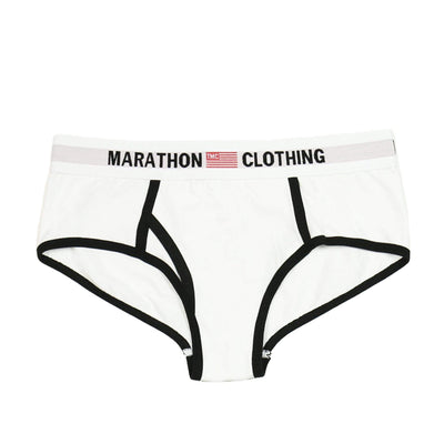TMC Elastic Band Underwear - White/Black-The Marathon Clothing